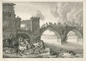 Combattimento su un ponte