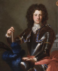 Dettaglio del ritratto di Henry Bentinck, poi 1° Duca di Portland da Hyacinthe Francois Rigaud