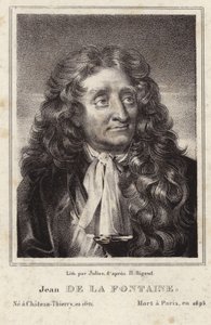 Ritratto di Jean de La Fontaine da Hyacinthe Francois Rigaud