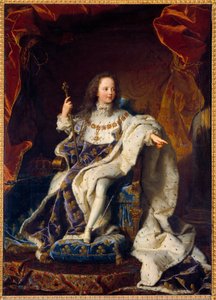 Ritratto di Luigi XV bambino di cinque anni in costume sacro, Re di Francia (1710-1774)