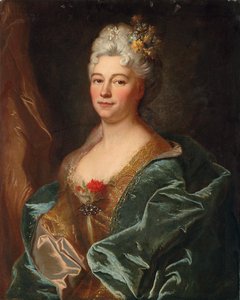 Ritratto della Marchesa de la Mesangere, nata Marguerite de Rambouillet da Hyacinthe Francois Rigaud