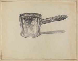 Mestolo di peltro