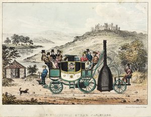 La carrozza a vapore di Edimburgo da I.D. after Jones