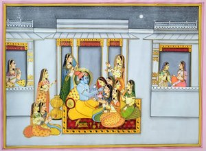 Krishna e le Gopi di notte da IMAGINEERS STUDIO