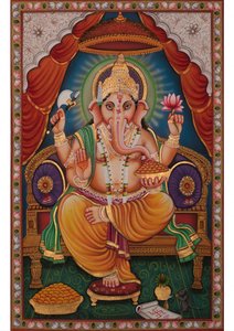 Il Signore Ganesha in trono da IMAGINEERS STUDIO
