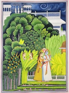 Il giardino al chiaro di luna di Radha Krishna da IMAGINEERS STUDIO