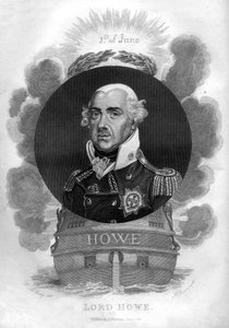 Ammiraglio Richard Howe, 1° Conte Howe, 1726-1799, ammiraglio inglese, 1816