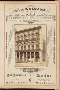 [W. and J. Sloane Carpet and Upholstery Warehouse, San Francisco]. da I. W. Taber