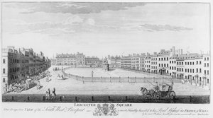 Leicester Square, 1753 da I. after Maurer