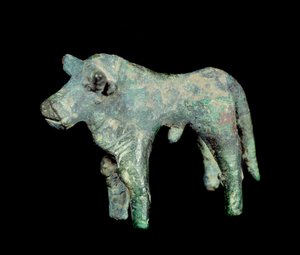 Civiltà iberica: toro di bronzo. Parigi, Museo Picasso