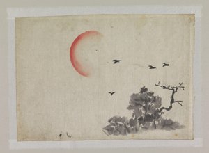 Paesaggio con tramonto da Ichirakasai