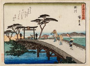 Kakegawa da Ichiryusai Hiroshige