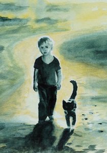 Il ragazzo e il gatto passeggiano da Ida Publishing