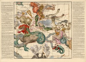 Equinozio di primavera, Tavola 2 da Globi coelestis in tabulas planas redacti descriptio, pub. 1674
