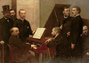 Intorno al pianoforte, 1885 da Ignace Henri Jean Fantin Latour