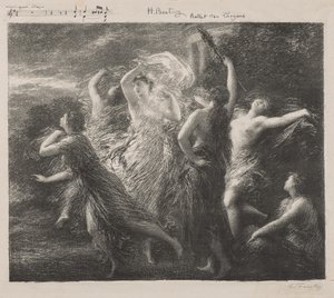 Balletto dei Troyons da Ignace Henri Jean Fantin Latour