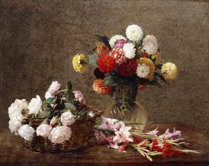 Dalie, 1896 da Ignace Henri Jean Fantin Latour
