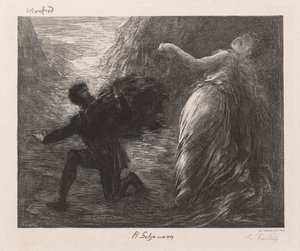 Manfred e Astarté, 1879 da Ignace Henri Jean Fantin Latour