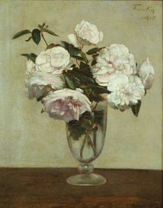 Rose rosa da Ignace Henri Jean Fantin Latour