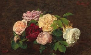 Rose di Nizza su un Tavolo da Ignace Henri Jean Fantin Latour