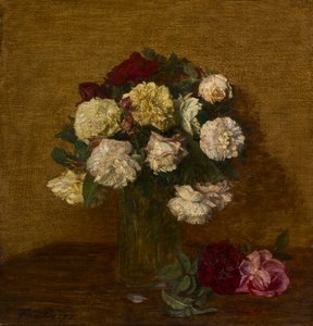 Rose in un Vaso, 1878 da Ignace Henri Jean Fantin Latour