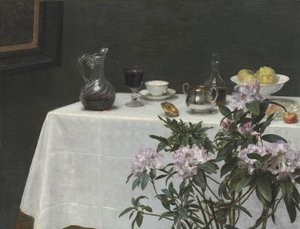 Natura morta: angolo di un tavolo, 1873 da Ignace Henri Jean Fantin Latour