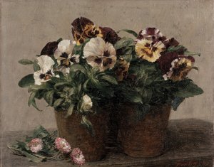 Natura morta di viole del pensiero e margherite, 1889
