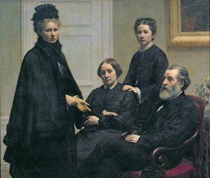 La famiglia Dubourg, 1878 da Ignace Henri Jean Fantin Latour