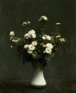 Vaso di crisantemi da Ignace Henri Jean Fantin Latour