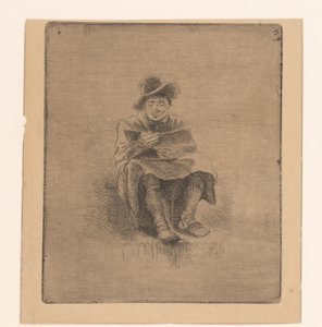 Uomo che legge da Ignace Joseph de Claussin (attributed to)