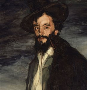 (dettaglio) Ritratto del pittore Pablo Uranga – 1905 da Ignacio Zuloaga y Zabaleta