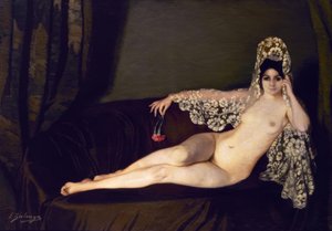 Nudo con garofano, 1915