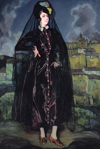 Ritratto di Anita Ramirez in nero, 1916 da Ignacio Zuloaga y Zabaleta