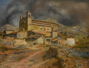 La Iglesia de Maluenda, c. 1924 da Ignacio Zuloaga y Zabaleto