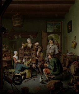 Il mercato del pesce ad Anversa da Ignatius Josephus van Regemorter