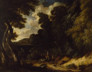Paesaggio con figure da Ignatius van der Stock