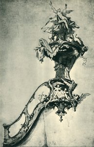 Progetto per un pulpito, metà-fine XVIII secolo, 1943 da Ignatz Günther