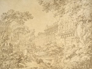 Paesaggio con rovine da Ignazio Degotti