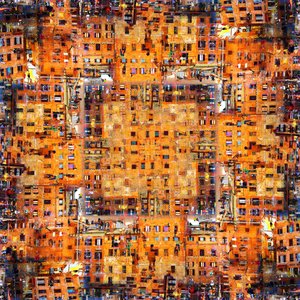 Mosaico urbano denso da Igor Shrayer
