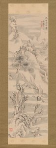 Paesaggio invernale, nello stile di Guo Zhongshu, fine XVIII secolo da Ike no Taiga