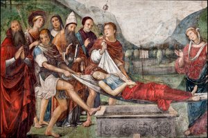Il funerale di Santa Cecilia (dettaglio)