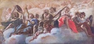 Concerto di angeli da Il (1639 1709) Baciccio