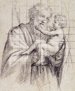 San Giuseppe che tiene il Bambino Gesù da Il Sassoferrato