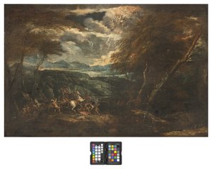 La conversione di San Paolo, 1710-20 da Ilario Giacinto Mercanti