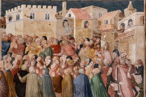 Dettaglio di affreschi da Ilario and others Ugolino di Prete