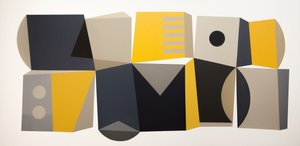 Composizione di blocchi geometrici da Ildefonso Martín