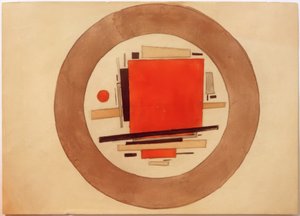 Progetto di pittura suprematista per porcellana da Ilja Grigorewitsch Tschaschnik