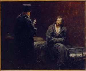 Prima della confessione da Ilya Efimovich Repin