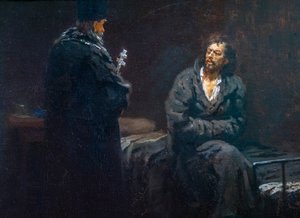 Prima della confessione da Ilya Efimovich Repin