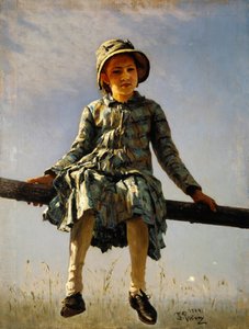 Libellula. Ritratto della figlia del pittore, 1884 da Ilya Efimovich Repin